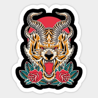 Tiger head Sticker